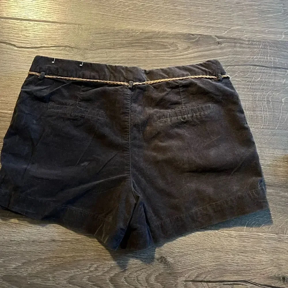 Zara Girls Brown Fine Corduroy Shorts 13-14